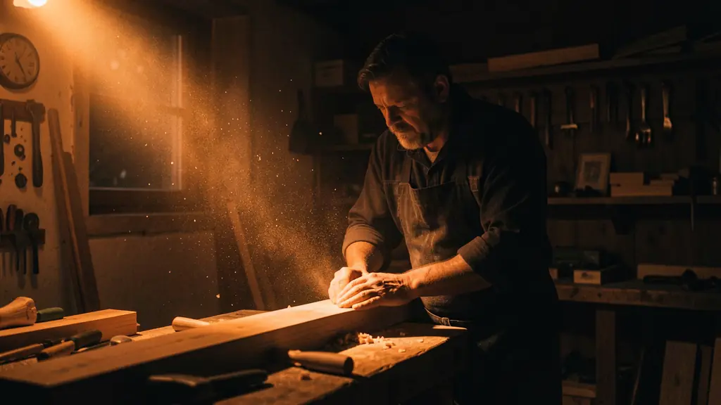 Artisan suisse au travail dans son atelier